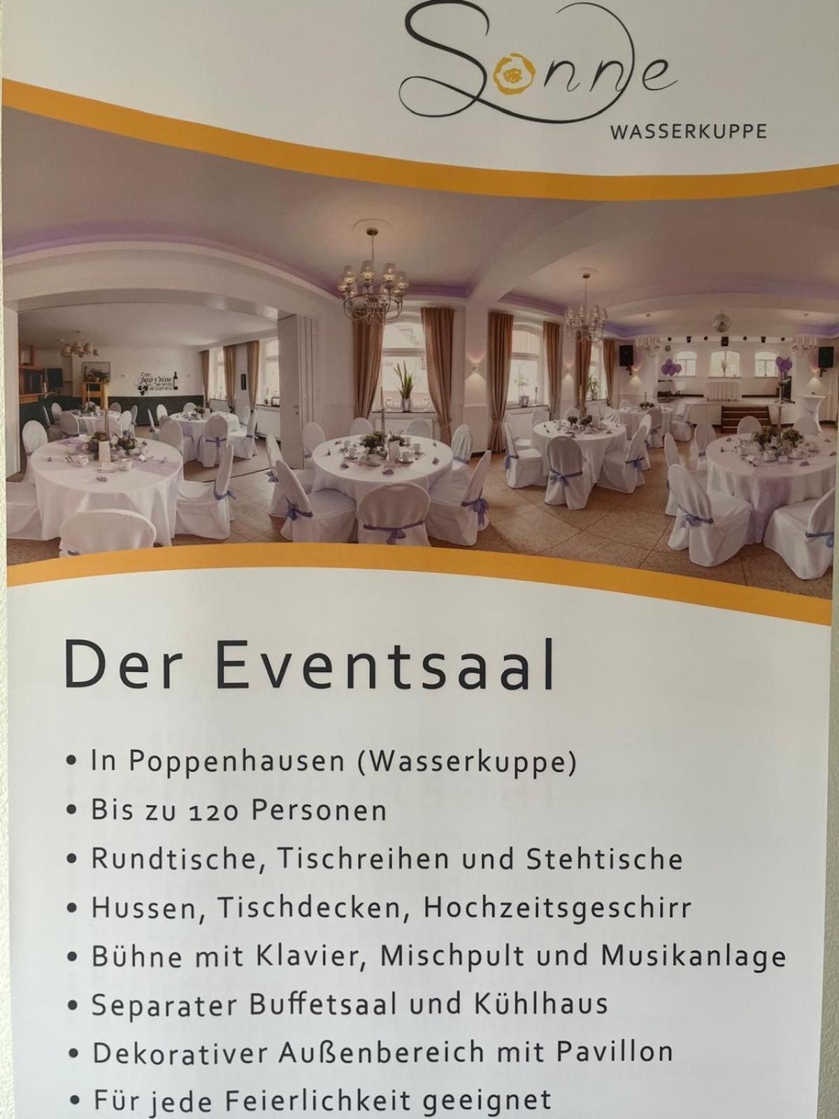 Zur Sonne "Gasthaus-Bar-Events" Poppenhausen Εξωτερικό φωτογραφία